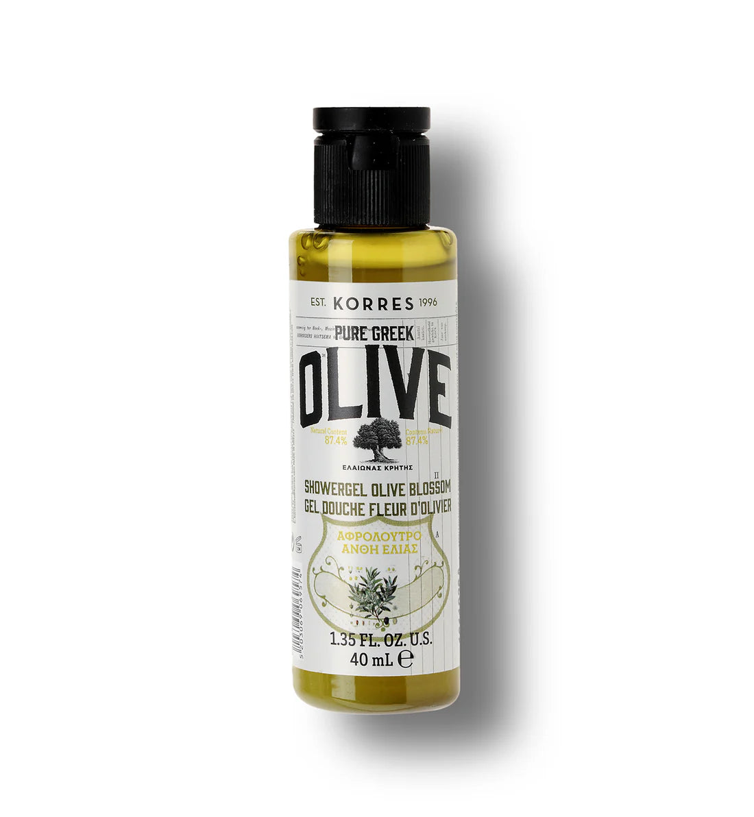 Korres Mini Pure Greek Olive Shower Gel Olive Blossom 40ml