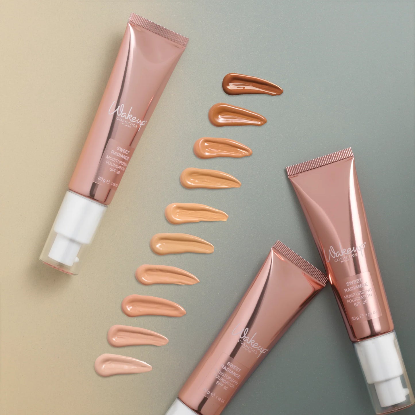 Wakeup Cosmetics Milano Sweet Radiance Moisturizing Foundation SPF 20 (Almond) 30g