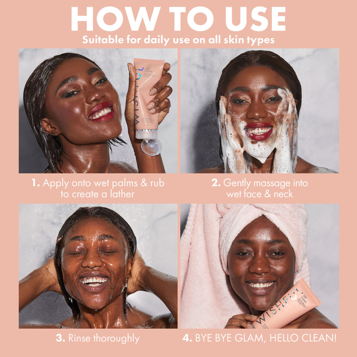 Wishful Get Clean 2% PHA & Sea Moss Gentle Foaming Cleanser