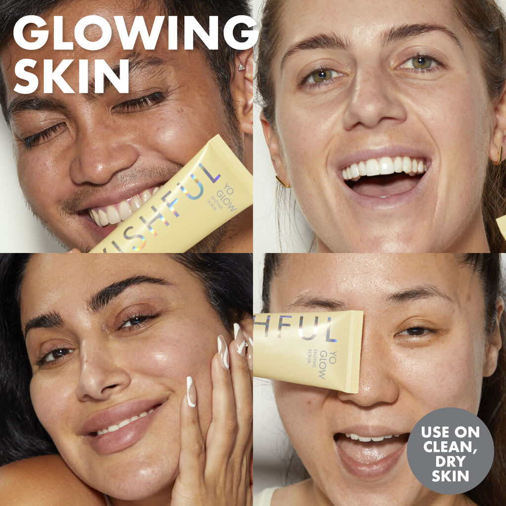 Wishful Yo Glow AHA & BHA Facial Enzyme Scrub